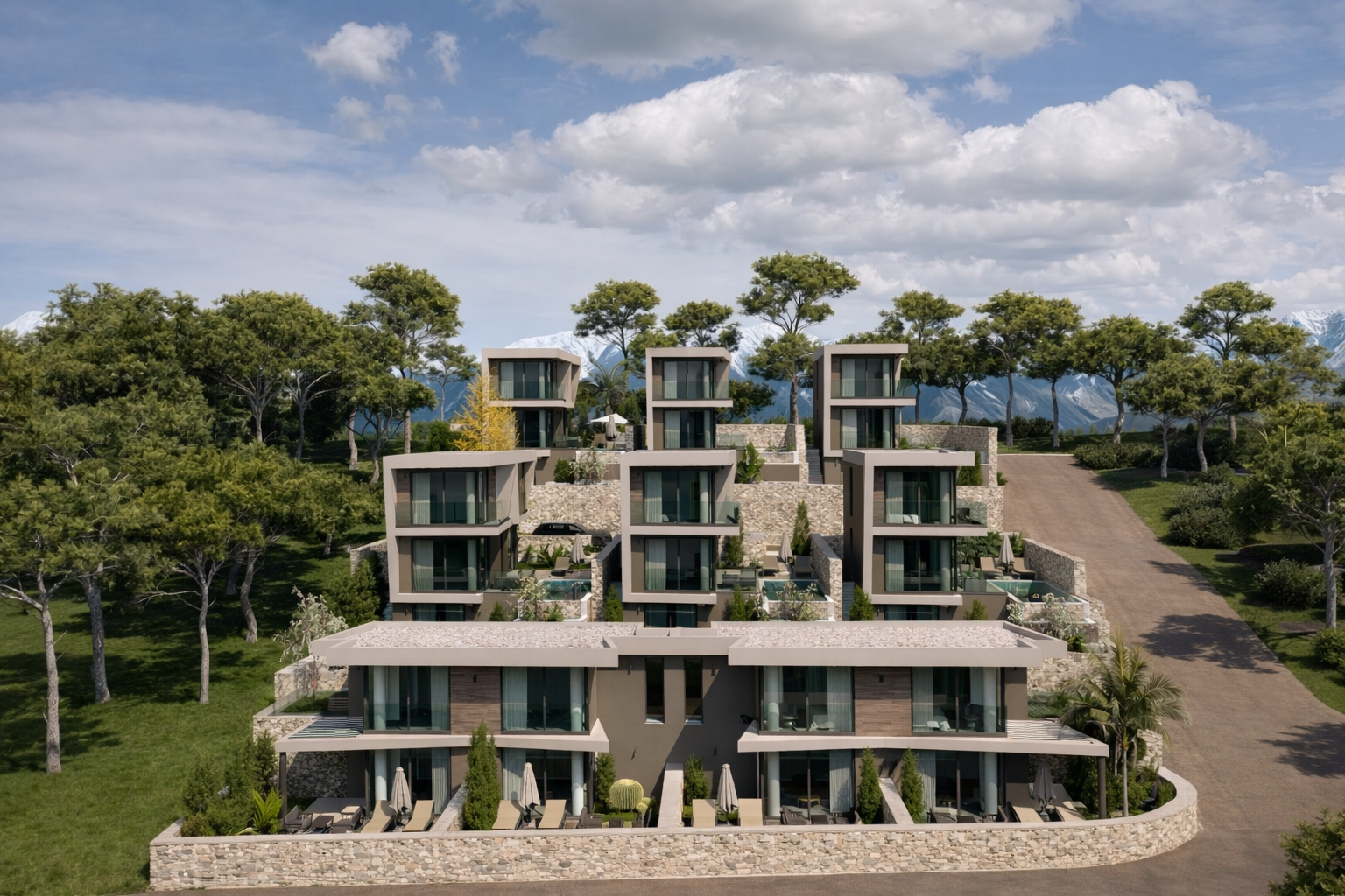 BaRiviera Villaları - vaziyet planı