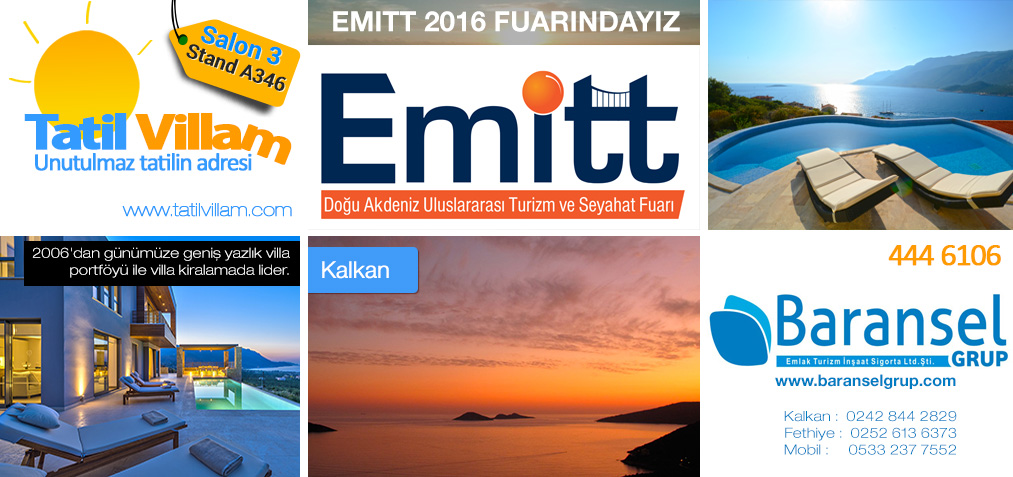 Tatil Villam EMITT 2016 Turizm Fuarında